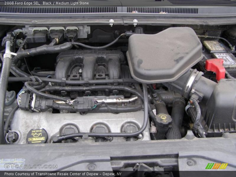 Black / Medium Light Stone 2008 Ford Edge SEL