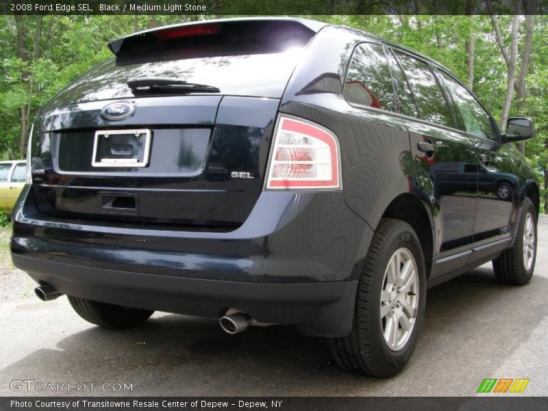 Black / Medium Light Stone 2008 Ford Edge SEL