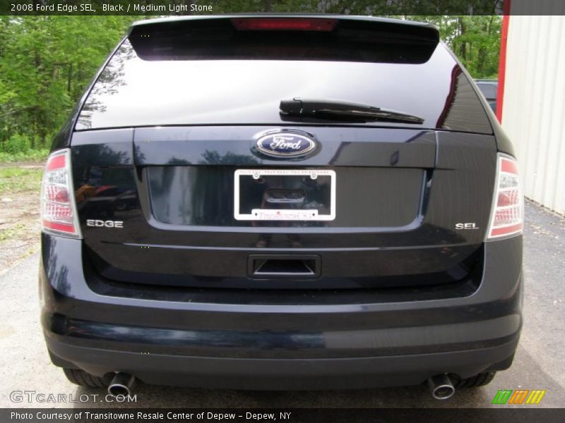 Black / Medium Light Stone 2008 Ford Edge SEL
