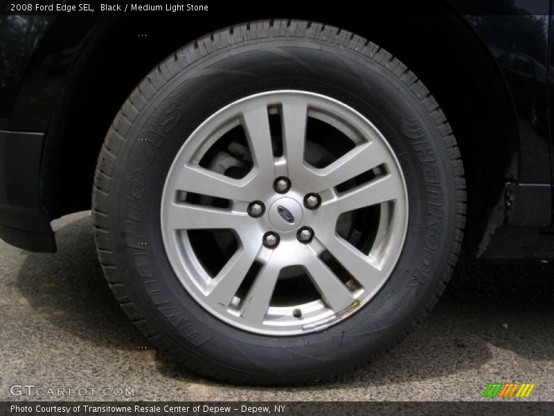 Black / Medium Light Stone 2008 Ford Edge SEL