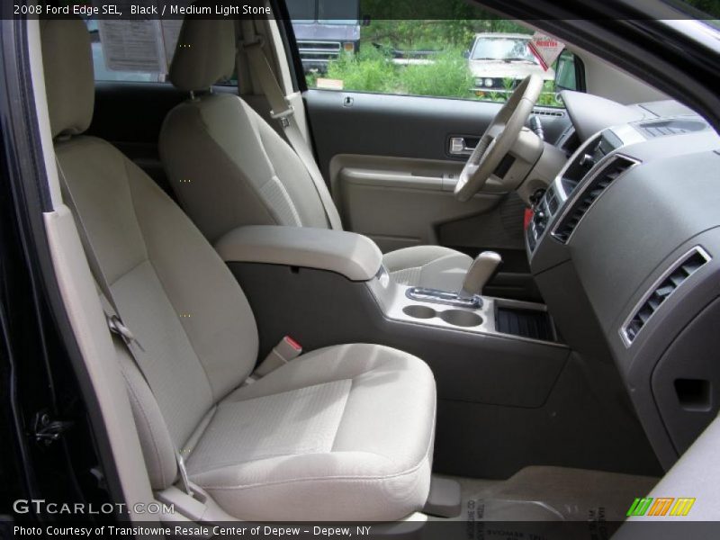 Black / Medium Light Stone 2008 Ford Edge SEL