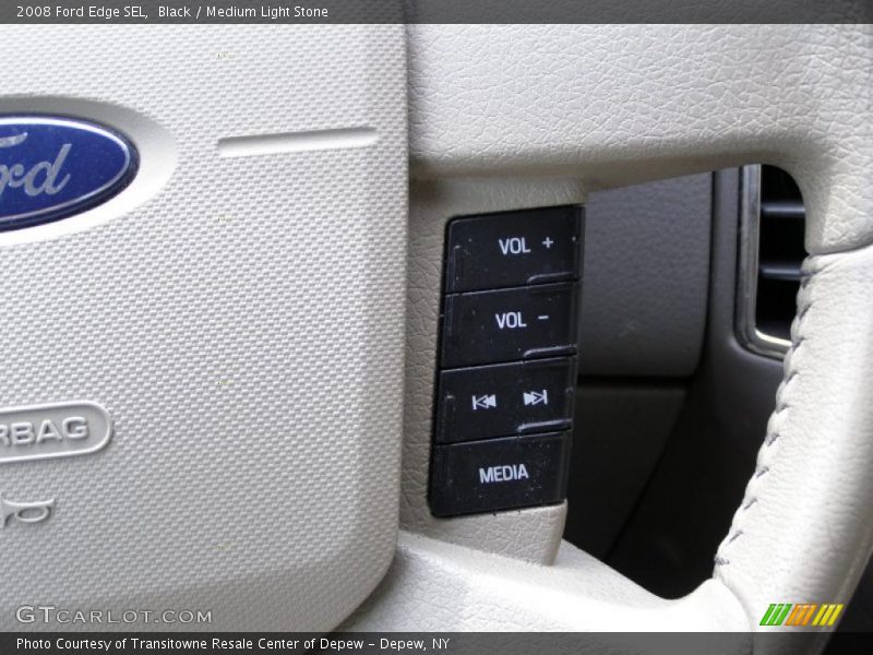 Black / Medium Light Stone 2008 Ford Edge SEL