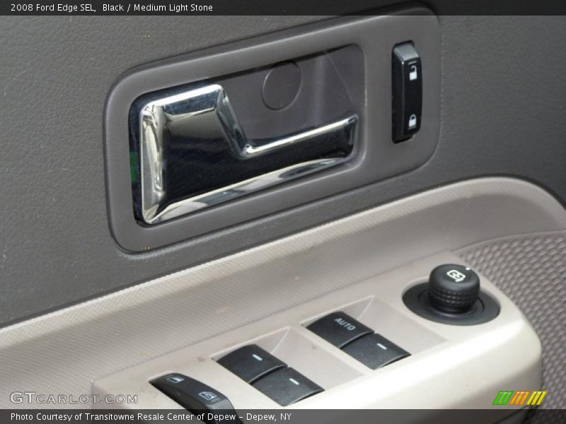 Black / Medium Light Stone 2008 Ford Edge SEL