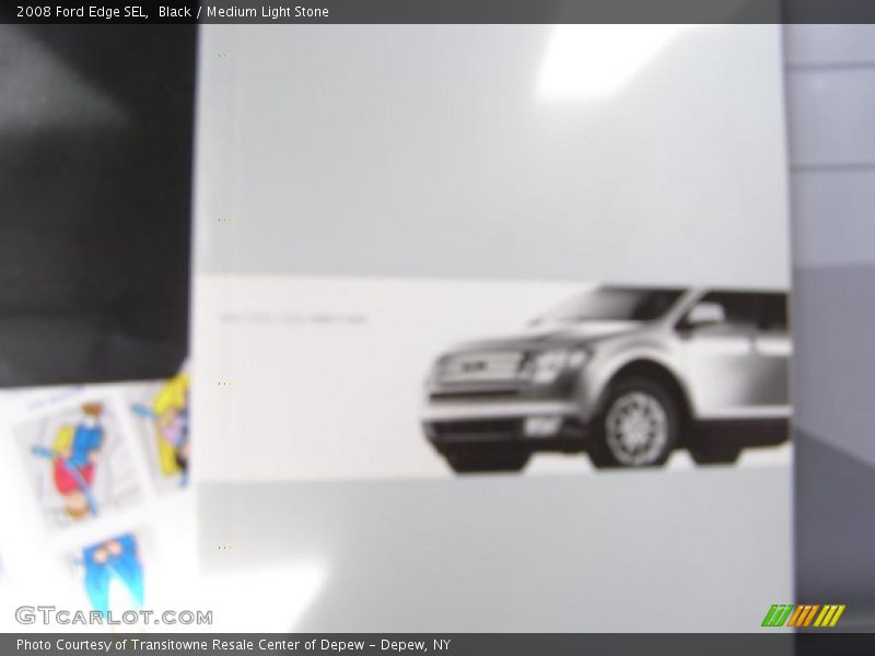 Black / Medium Light Stone 2008 Ford Edge SEL