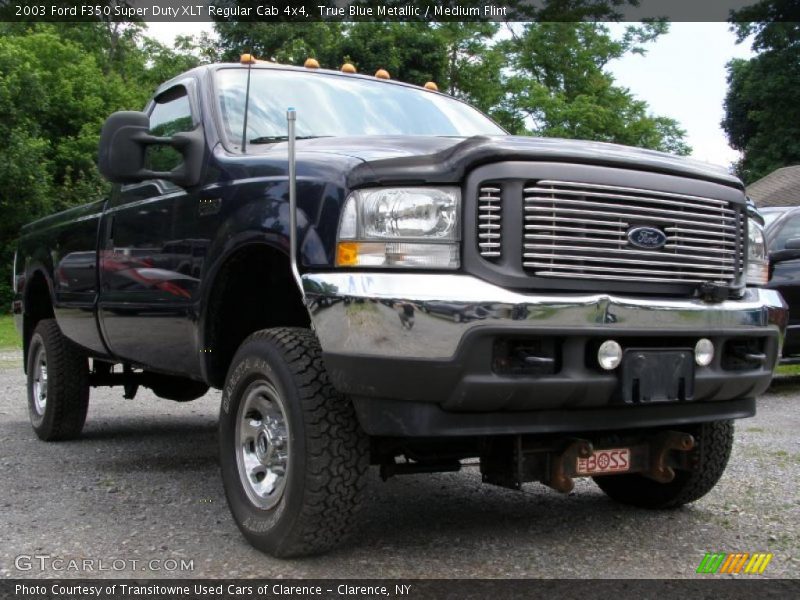 True Blue Metallic / Medium Flint 2003 Ford F350 Super Duty XLT Regular Cab 4x4