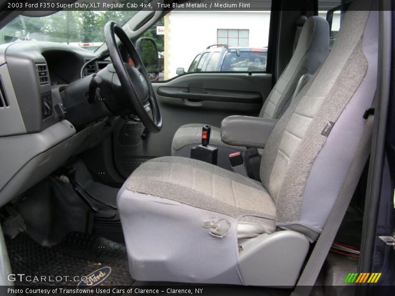True Blue Metallic / Medium Flint 2003 Ford F350 Super Duty XLT Regular Cab 4x4