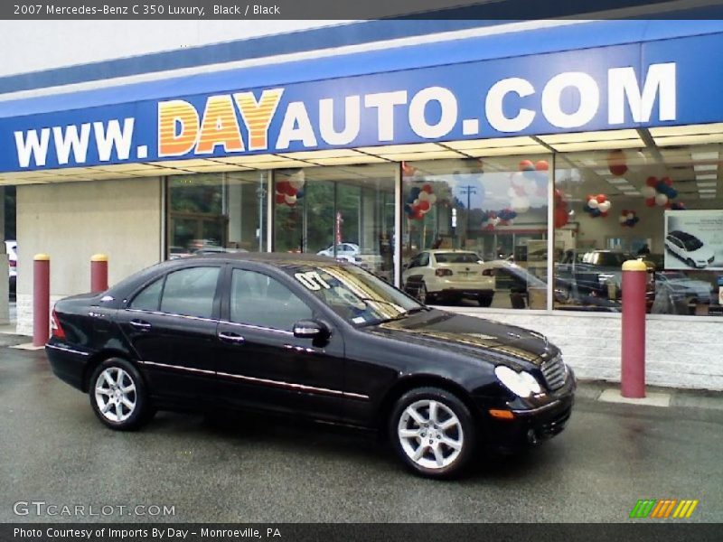 Black / Black 2007 Mercedes-Benz C 350 Luxury