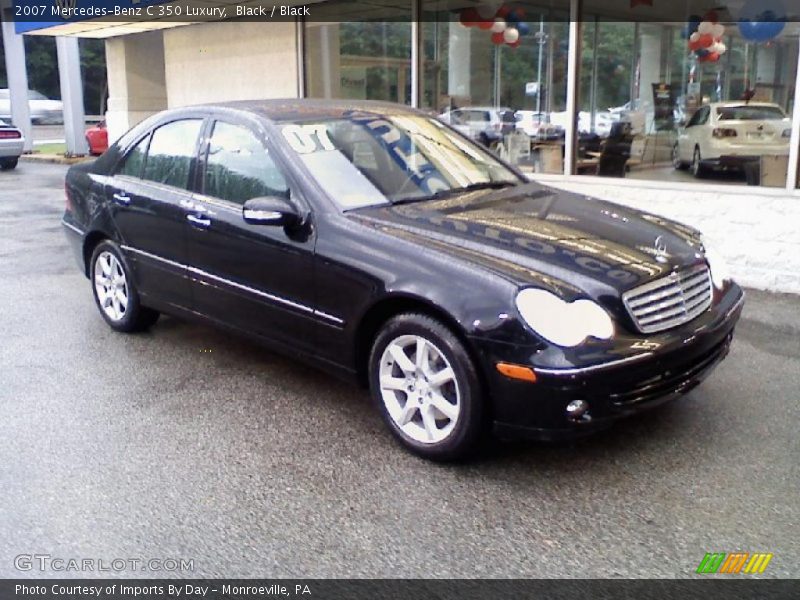 Black / Black 2007 Mercedes-Benz C 350 Luxury