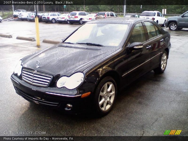 Black / Black 2007 Mercedes-Benz C 350 Luxury