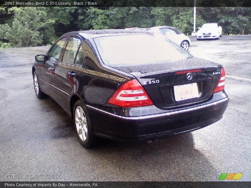 Black / Black 2007 Mercedes-Benz C 350 Luxury