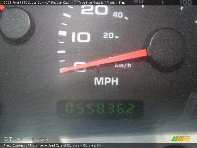 True Blue Metallic / Medium Flint 2003 Ford F350 Super Duty XLT Regular Cab 4x4