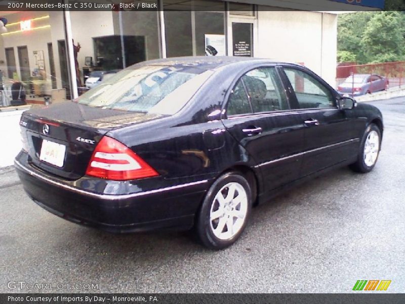Black / Black 2007 Mercedes-Benz C 350 Luxury