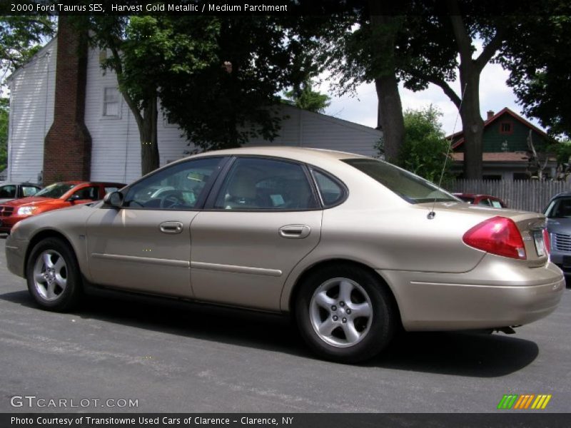 Harvest Gold Metallic / Medium Parchment 2000 Ford Taurus SES