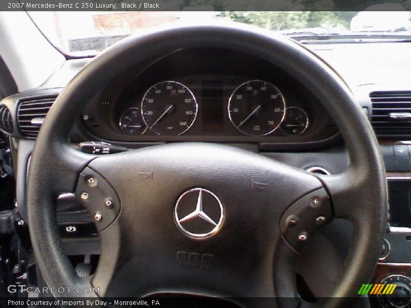Black / Black 2007 Mercedes-Benz C 350 Luxury