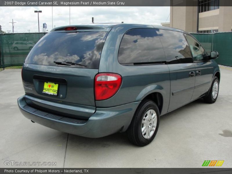 Magnesium Pearl / Medium Slate Gray 2007 Dodge Grand Caravan SE