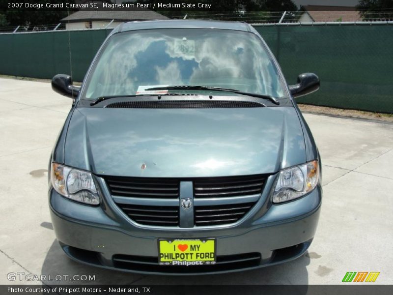 Magnesium Pearl / Medium Slate Gray 2007 Dodge Grand Caravan SE