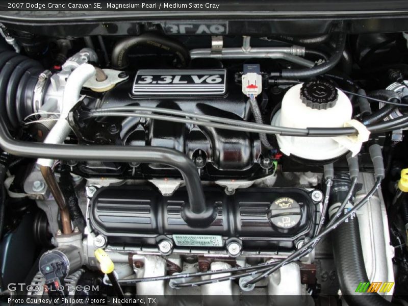 Magnesium Pearl / Medium Slate Gray 2007 Dodge Grand Caravan SE