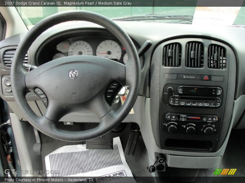 Magnesium Pearl / Medium Slate Gray 2007 Dodge Grand Caravan SE