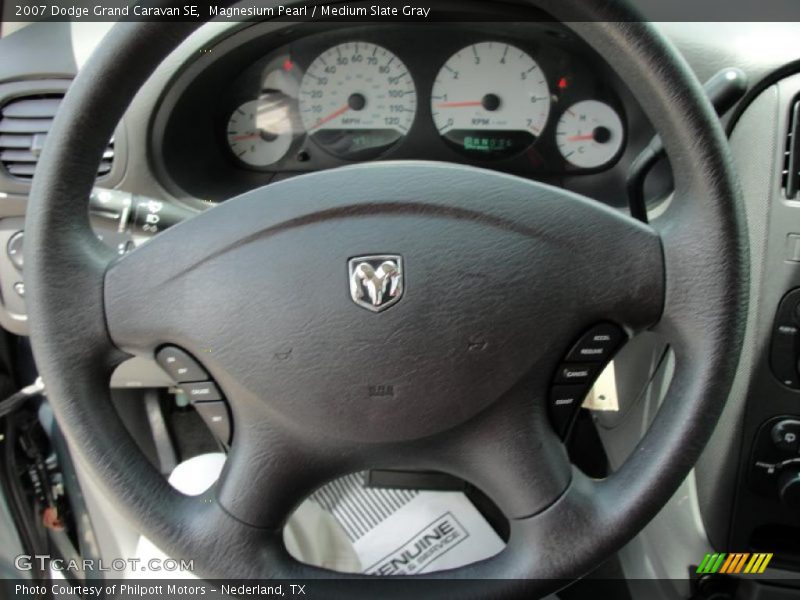 Magnesium Pearl / Medium Slate Gray 2007 Dodge Grand Caravan SE