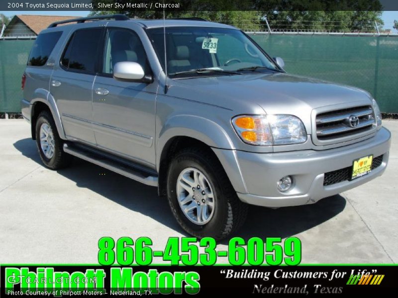 Silver Sky Metallic / Charcoal 2004 Toyota Sequoia Limited