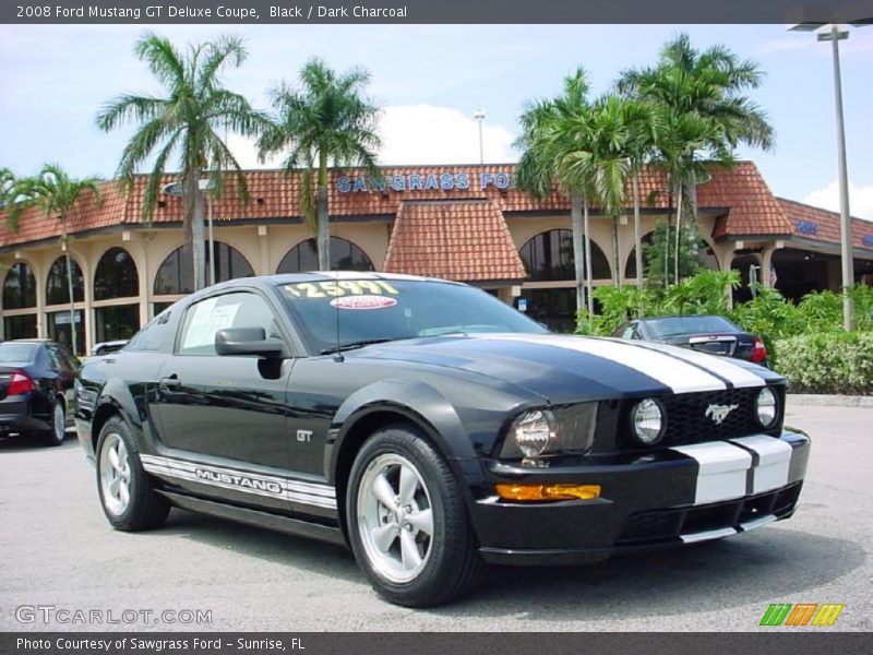 Black / Dark Charcoal 2008 Ford Mustang GT Deluxe Coupe
