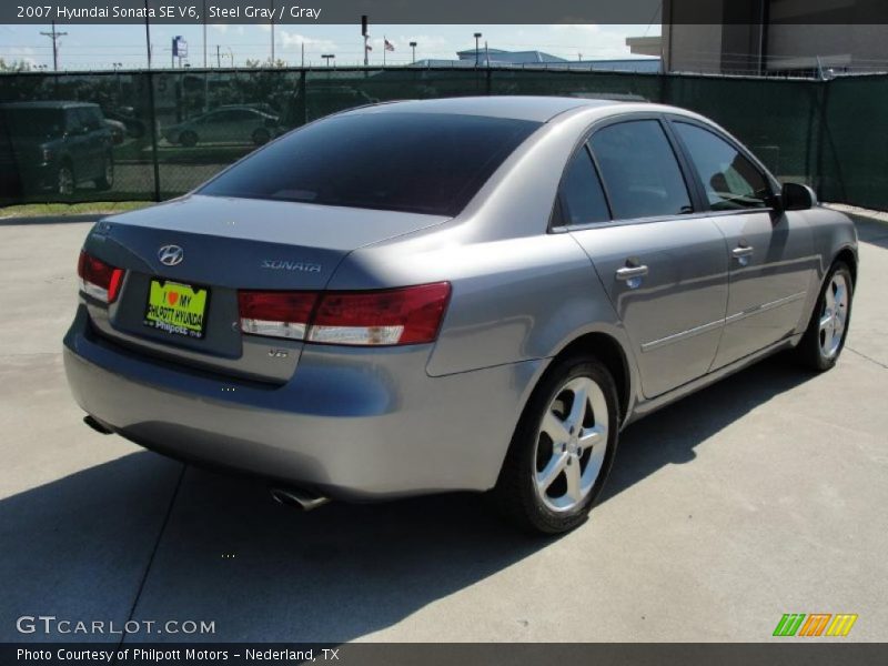 Steel Gray / Gray 2007 Hyundai Sonata SE V6