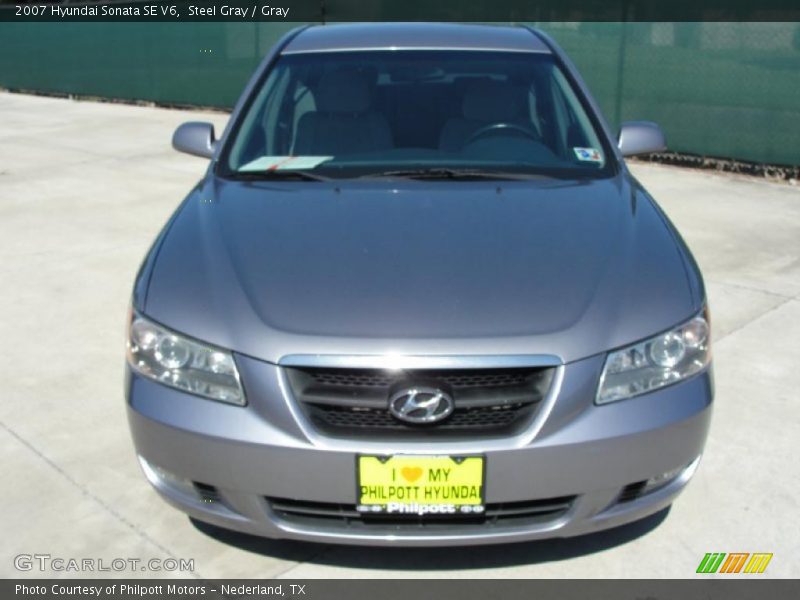 Steel Gray / Gray 2007 Hyundai Sonata SE V6