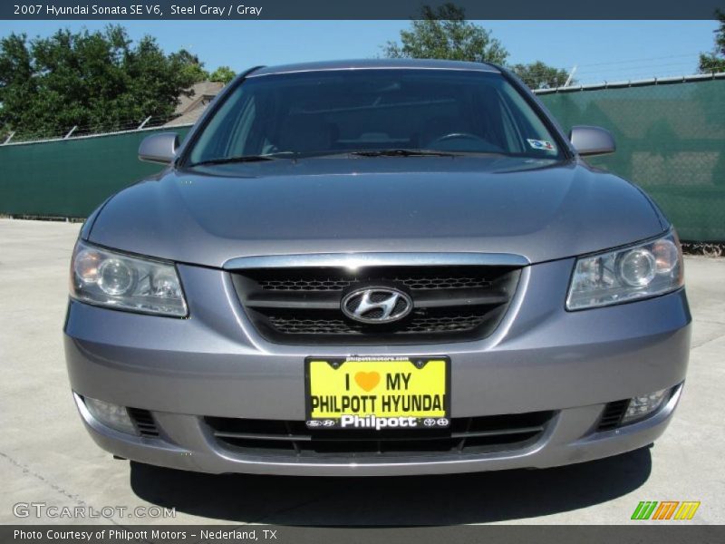 Steel Gray / Gray 2007 Hyundai Sonata SE V6