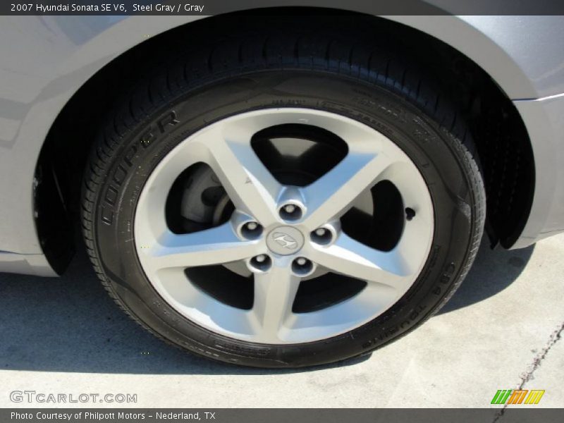 Steel Gray / Gray 2007 Hyundai Sonata SE V6