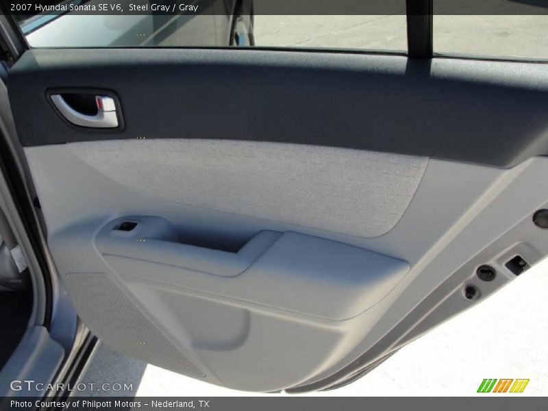 Steel Gray / Gray 2007 Hyundai Sonata SE V6