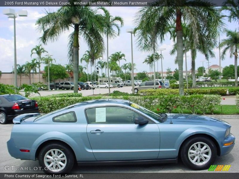 Windveil Blue Metallic / Medium Parchment 2005 Ford Mustang V6 Deluxe Coupe