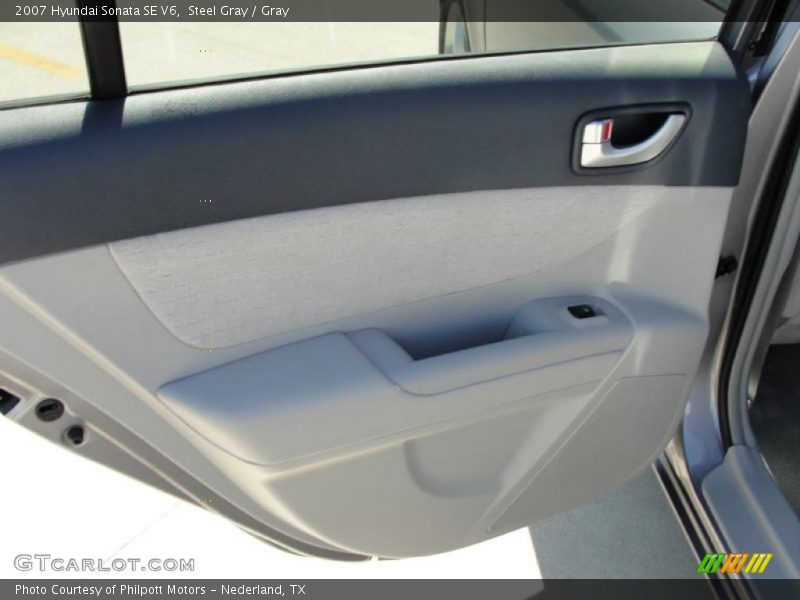 Steel Gray / Gray 2007 Hyundai Sonata SE V6