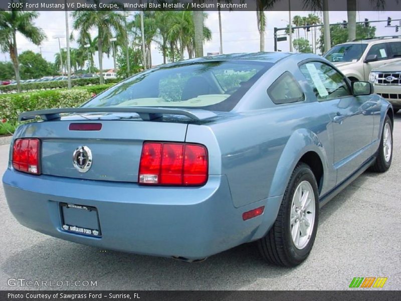 Windveil Blue Metallic / Medium Parchment 2005 Ford Mustang V6 Deluxe Coupe