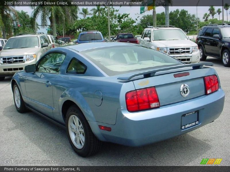 Windveil Blue Metallic / Medium Parchment 2005 Ford Mustang V6 Deluxe Coupe