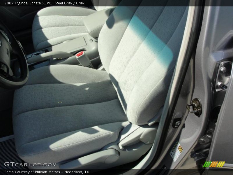 Steel Gray / Gray 2007 Hyundai Sonata SE V6