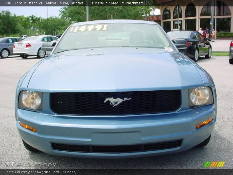 Windveil Blue Metallic / Medium Parchment 2005 Ford Mustang V6 Deluxe Coupe