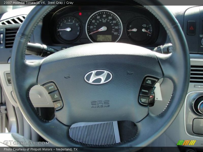 Steel Gray / Gray 2007 Hyundai Sonata SE V6