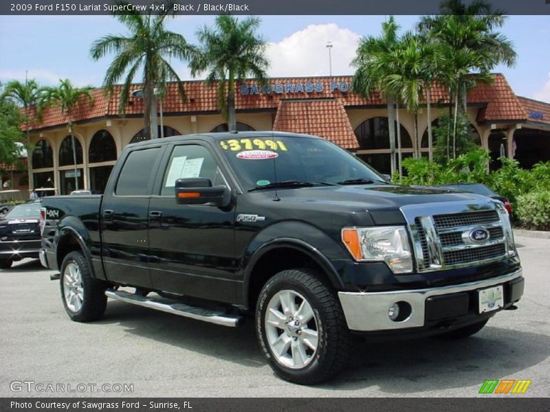 Black / Black/Black 2009 Ford F150 Lariat SuperCrew 4x4