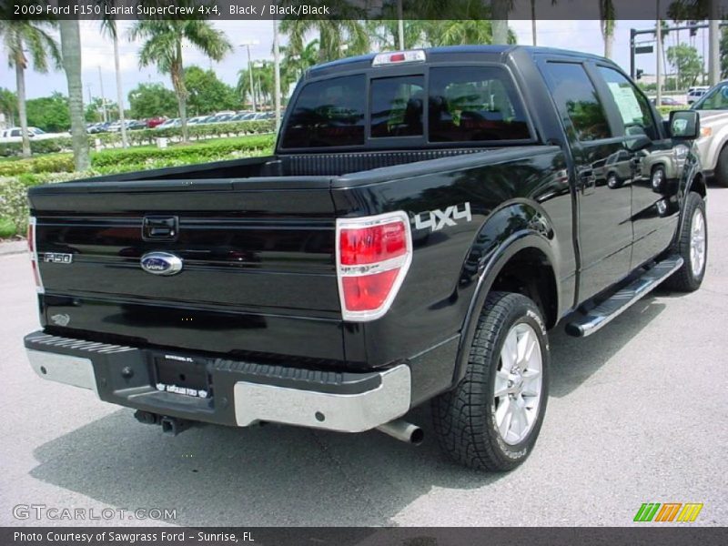 Black / Black/Black 2009 Ford F150 Lariat SuperCrew 4x4