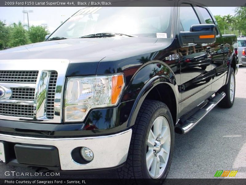 Black / Black/Black 2009 Ford F150 Lariat SuperCrew 4x4