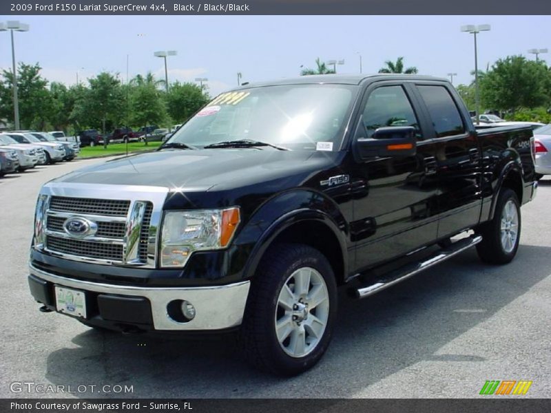 Black / Black/Black 2009 Ford F150 Lariat SuperCrew 4x4