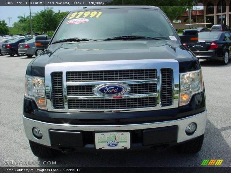 Black / Black/Black 2009 Ford F150 Lariat SuperCrew 4x4