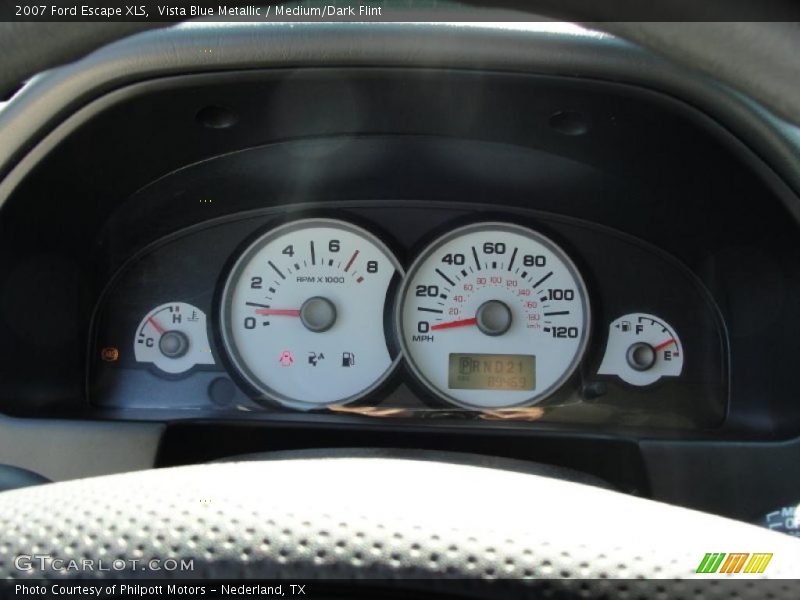 Vista Blue Metallic / Medium/Dark Flint 2007 Ford Escape XLS