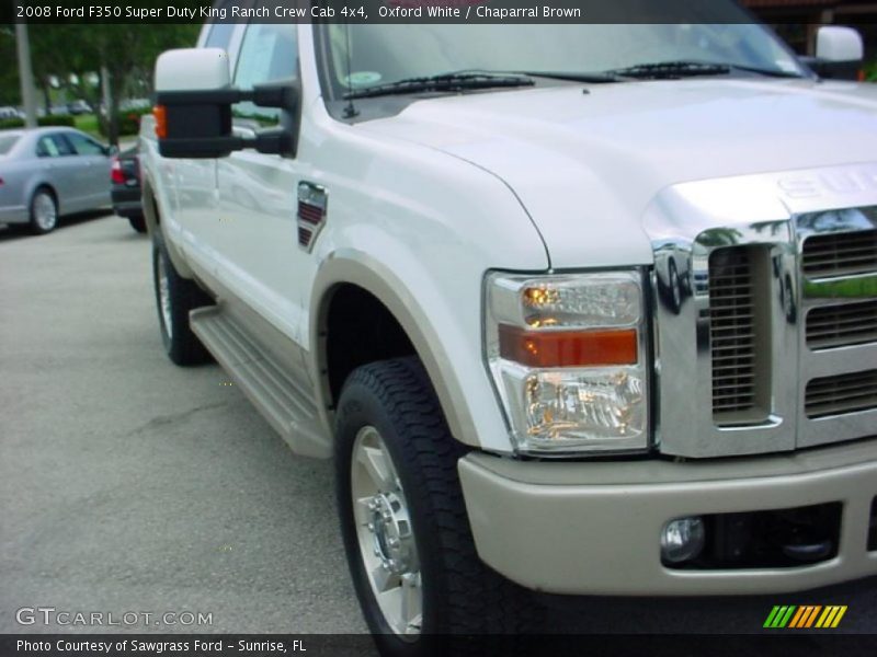 Oxford White / Chaparral Brown 2008 Ford F350 Super Duty King Ranch Crew Cab 4x4