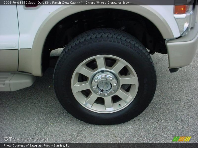 Oxford White / Chaparral Brown 2008 Ford F350 Super Duty King Ranch Crew Cab 4x4