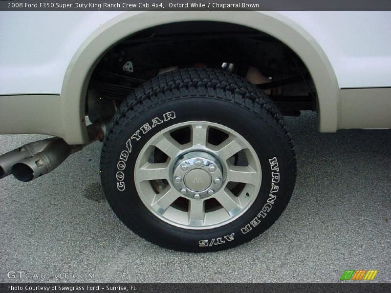 Oxford White / Chaparral Brown 2008 Ford F350 Super Duty King Ranch Crew Cab 4x4