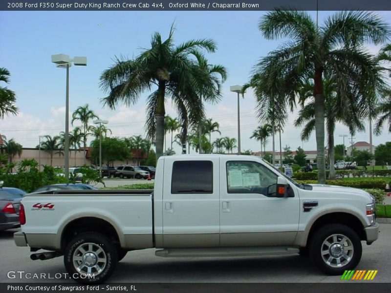 Oxford White / Chaparral Brown 2008 Ford F350 Super Duty King Ranch Crew Cab 4x4