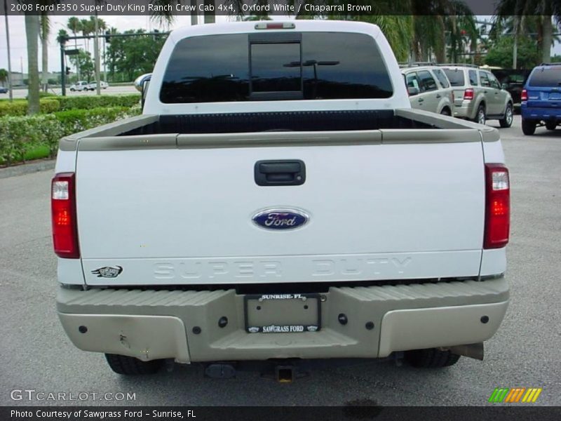 Oxford White / Chaparral Brown 2008 Ford F350 Super Duty King Ranch Crew Cab 4x4