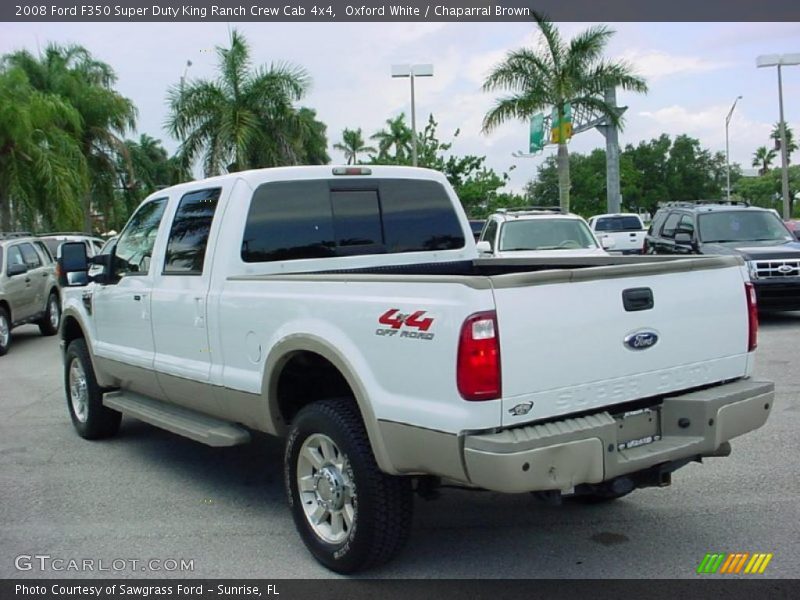 Oxford White / Chaparral Brown 2008 Ford F350 Super Duty King Ranch Crew Cab 4x4