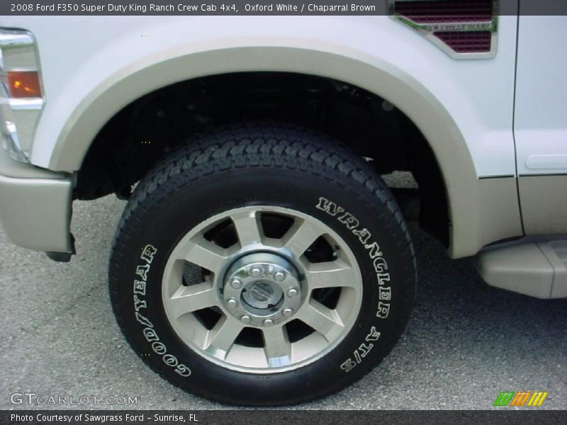 Oxford White / Chaparral Brown 2008 Ford F350 Super Duty King Ranch Crew Cab 4x4
